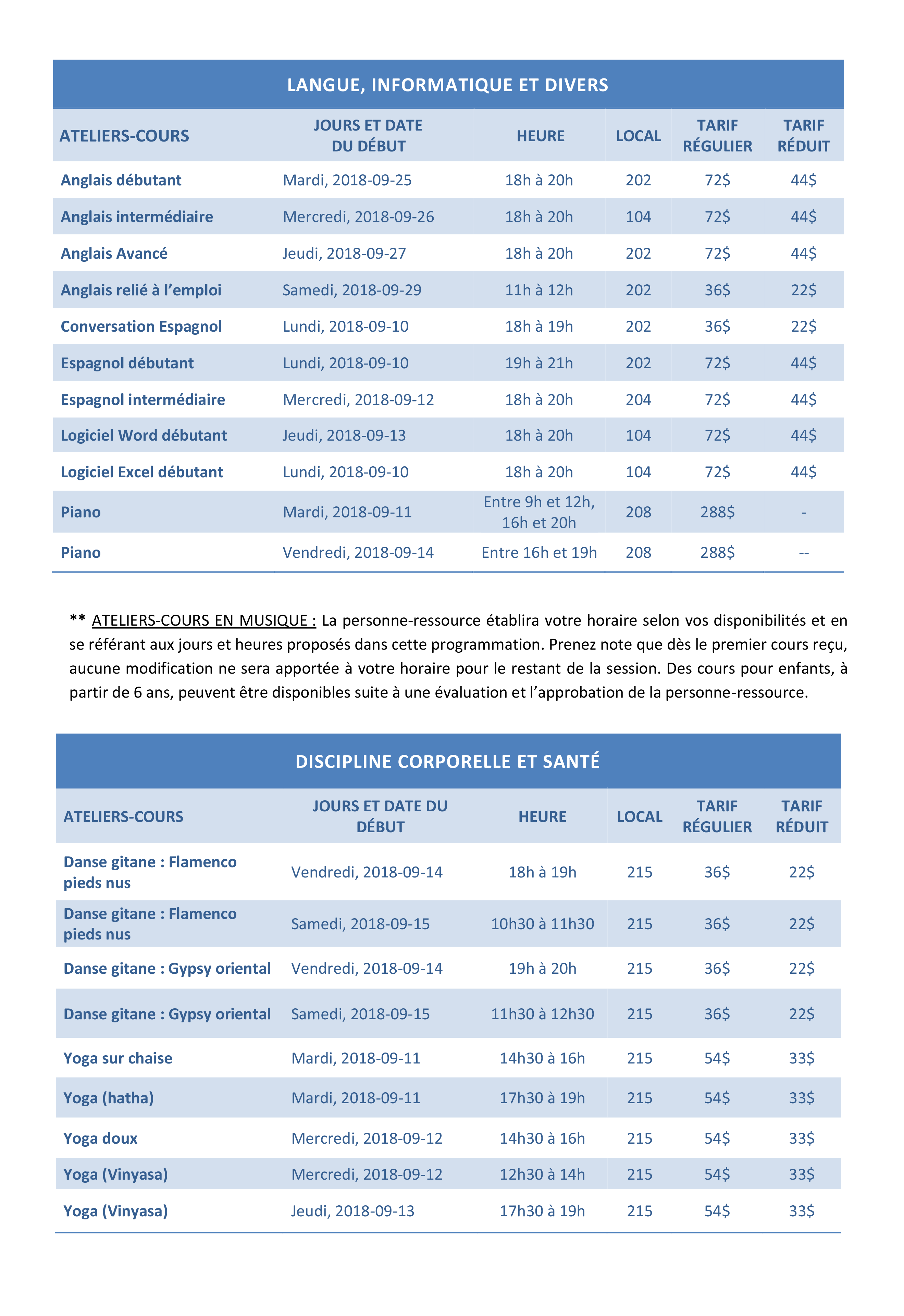 Programmation automne 2018 page 2