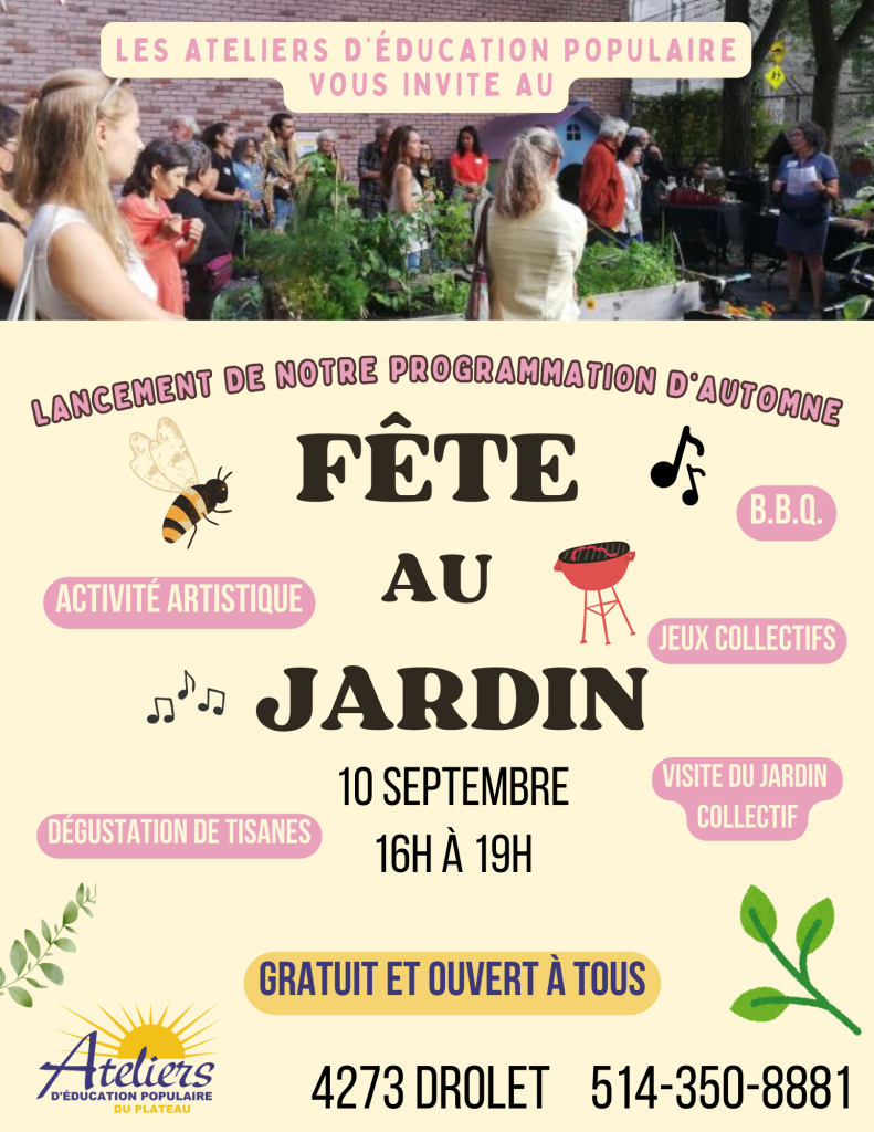  Fête au jardin